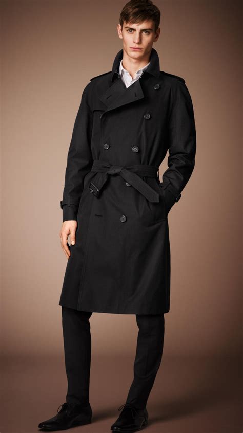 black label burberry trench coat|Burberry trench coat black men's.